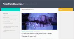 Desktop Screenshot of amesnuitsblanches.fr