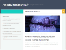 Tablet Screenshot of amesnuitsblanches.fr